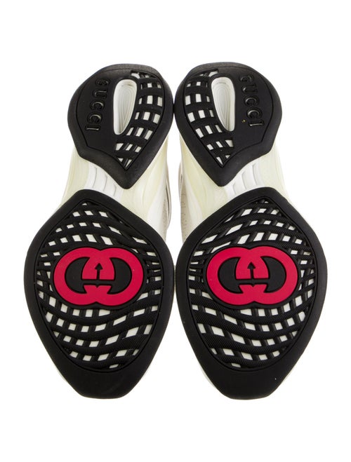 Gucci Web Accent Leather Sneakers