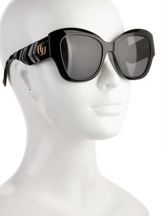 Gucci Interlocking G Logo Oversize Sunglasses