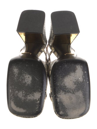 Gucci Horsebit Accent Leather Slingback Pumps