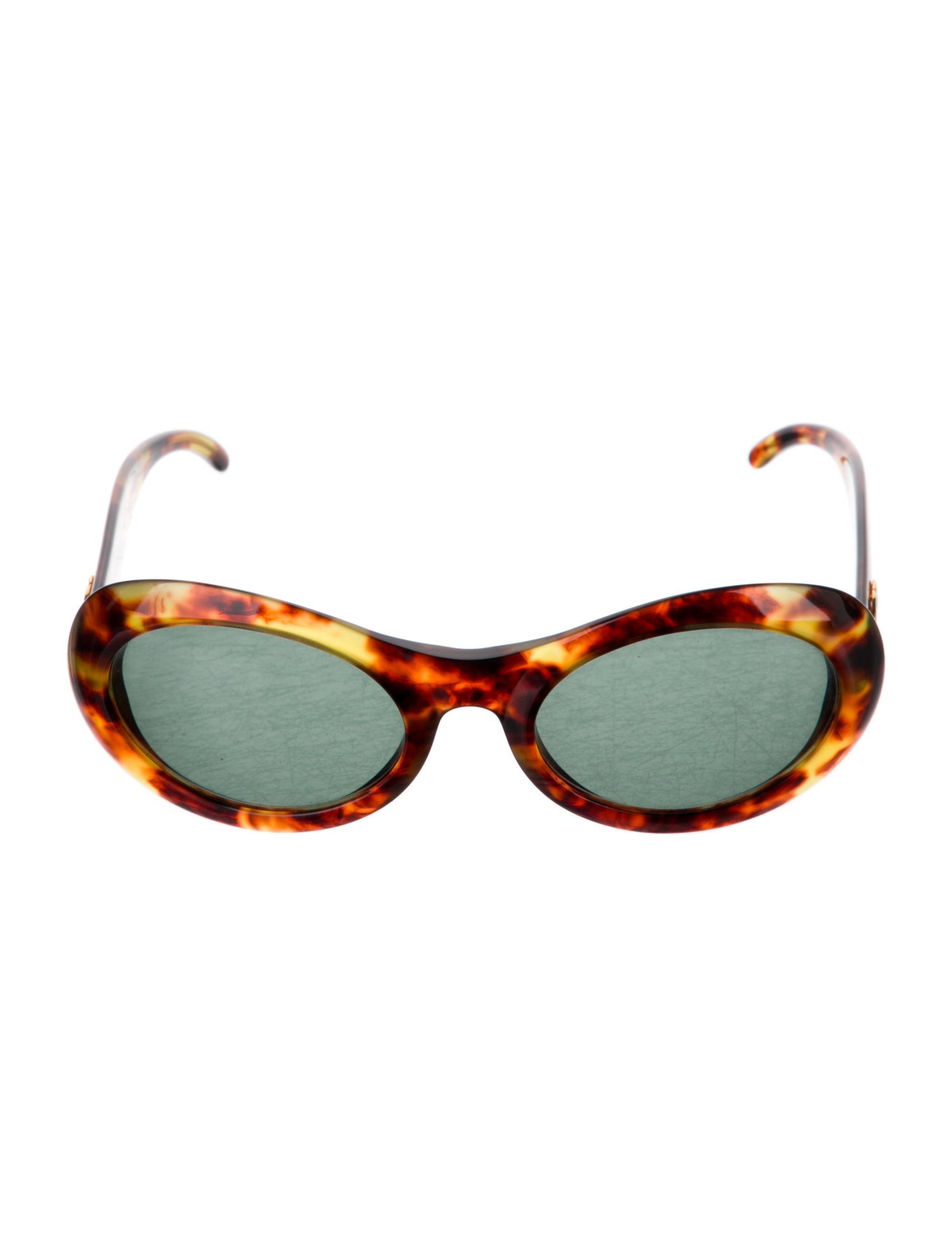 Gucci Interlocking G Logo Round Sunglasses