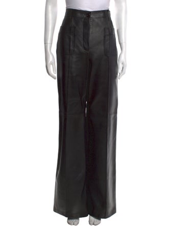 Gucci Leather Wide Leg Pants