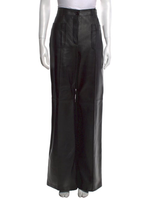 Gucci Leather Wide Leg Pants