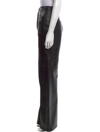 Gucci Leather Wide Leg Pants