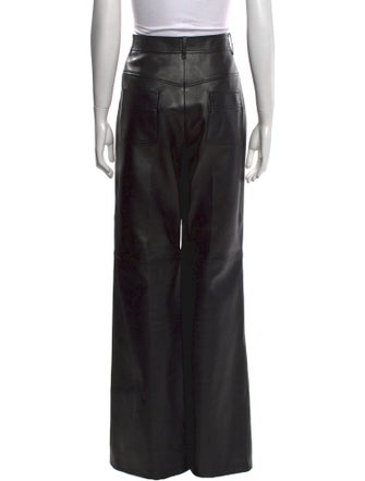 Gucci Leather Wide Leg Pants