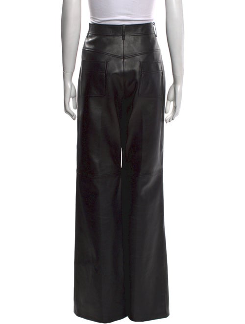 Gucci Leather Wide Leg Pants