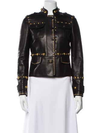 Gucci Leather Fur Jacket