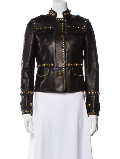 Gucci Leather Fur Jacket