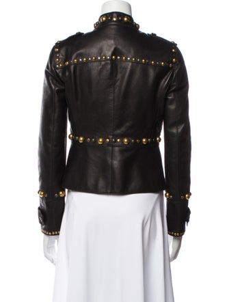 Gucci Leather Fur Jacket