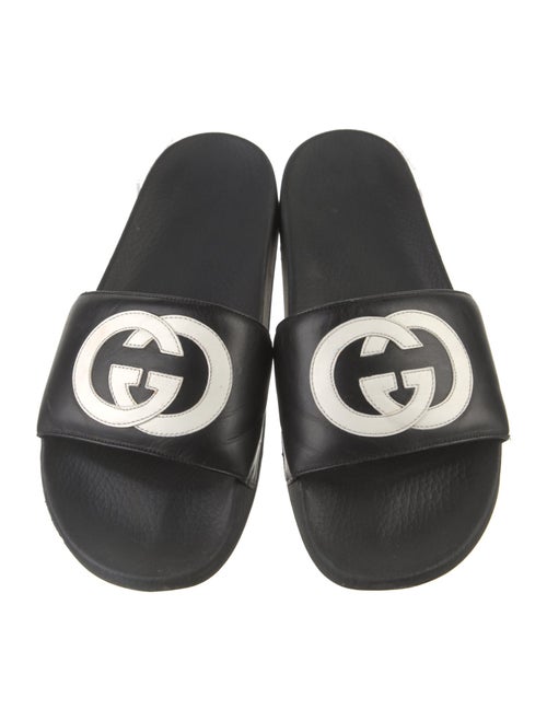 Gucci Leather Printed Slides