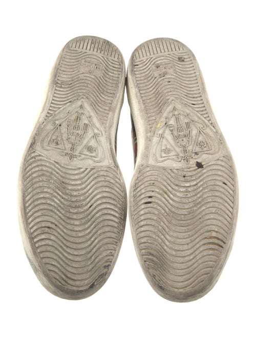 Gucci Leather Animal Print Sneakers