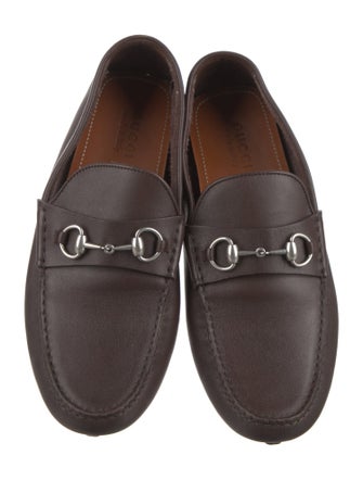 Gucci Horsebit Accent Leather Drivers