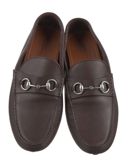 Gucci Horsebit Accent Leather Drivers