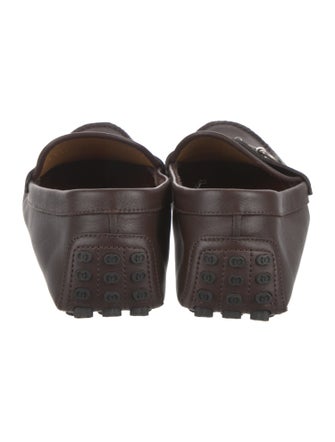 Gucci Horsebit Accent Leather Drivers