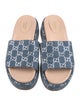 Gucci GG Denim Denim Slides
