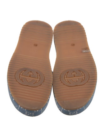 Gucci GG Denim Denim Slides