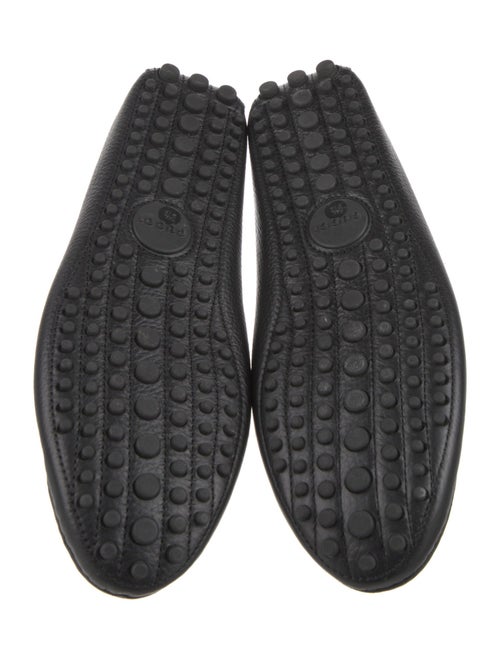 Gucci Web Accent Leather Drivers