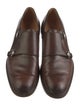 Gucci Bee Accent Leather Monk Straps