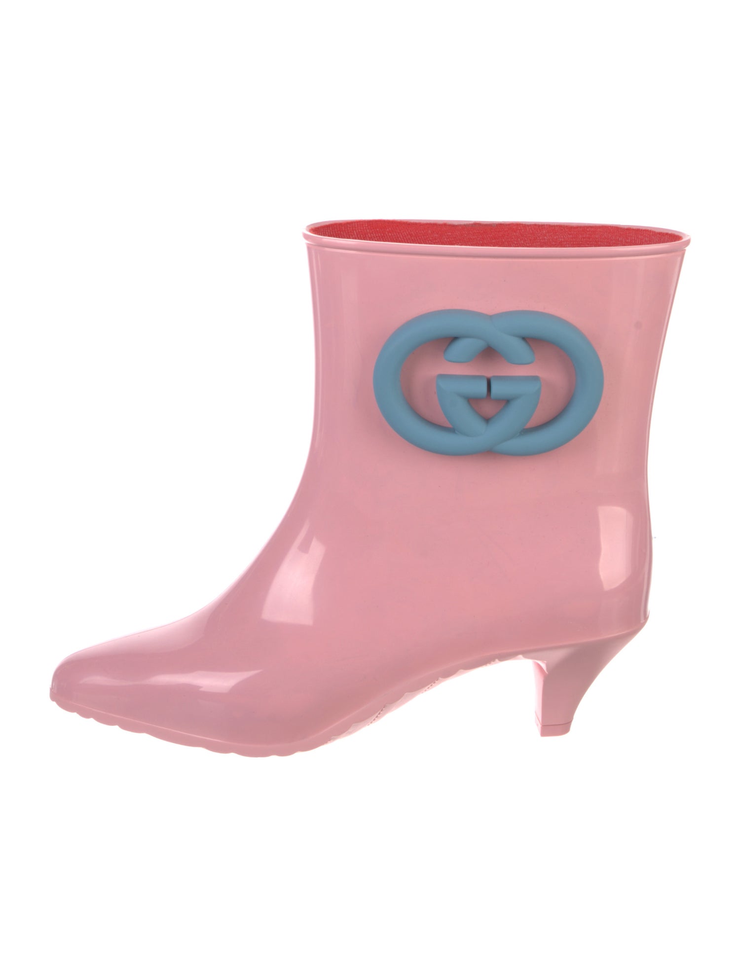 Gucci Interlocking G Logo Rubber Rain Boots w/ Tags