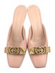Gucci Interlocking G Logo Leather Mules