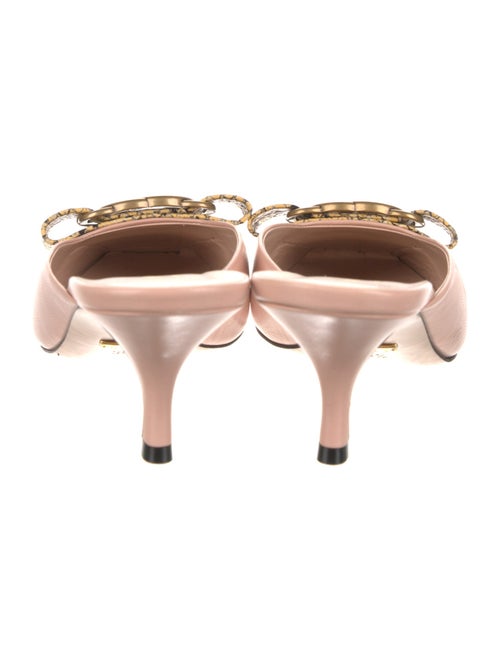 Gucci Interlocking G Logo Leather Mules