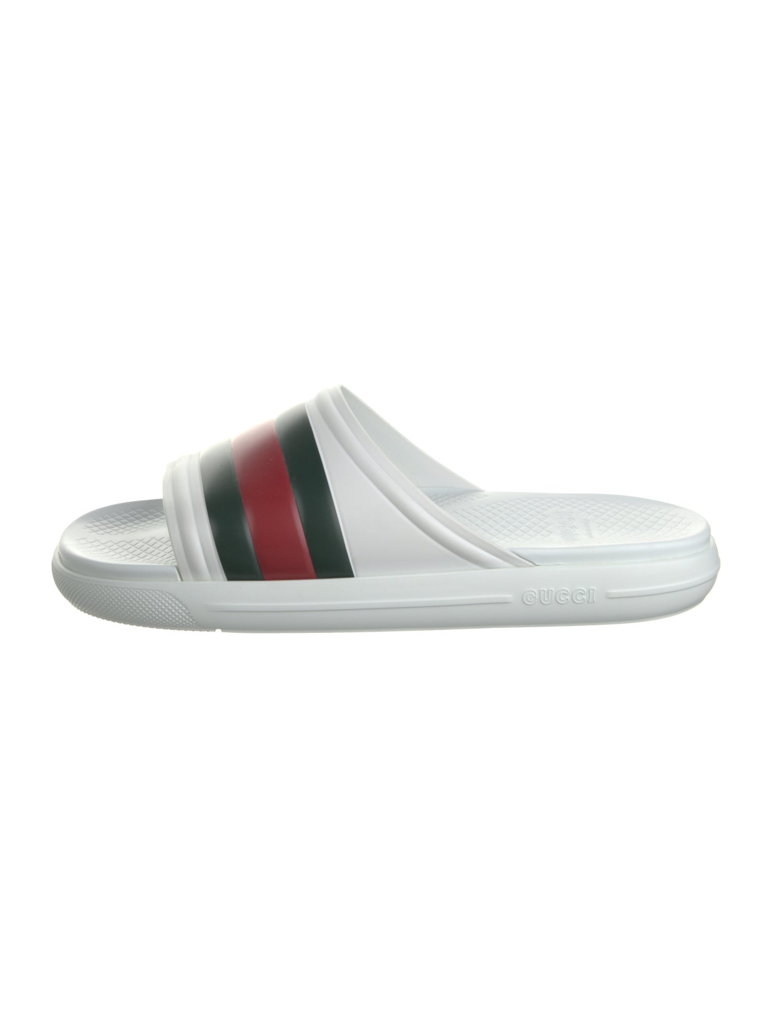 Gucci Web Accent Rubber Slides