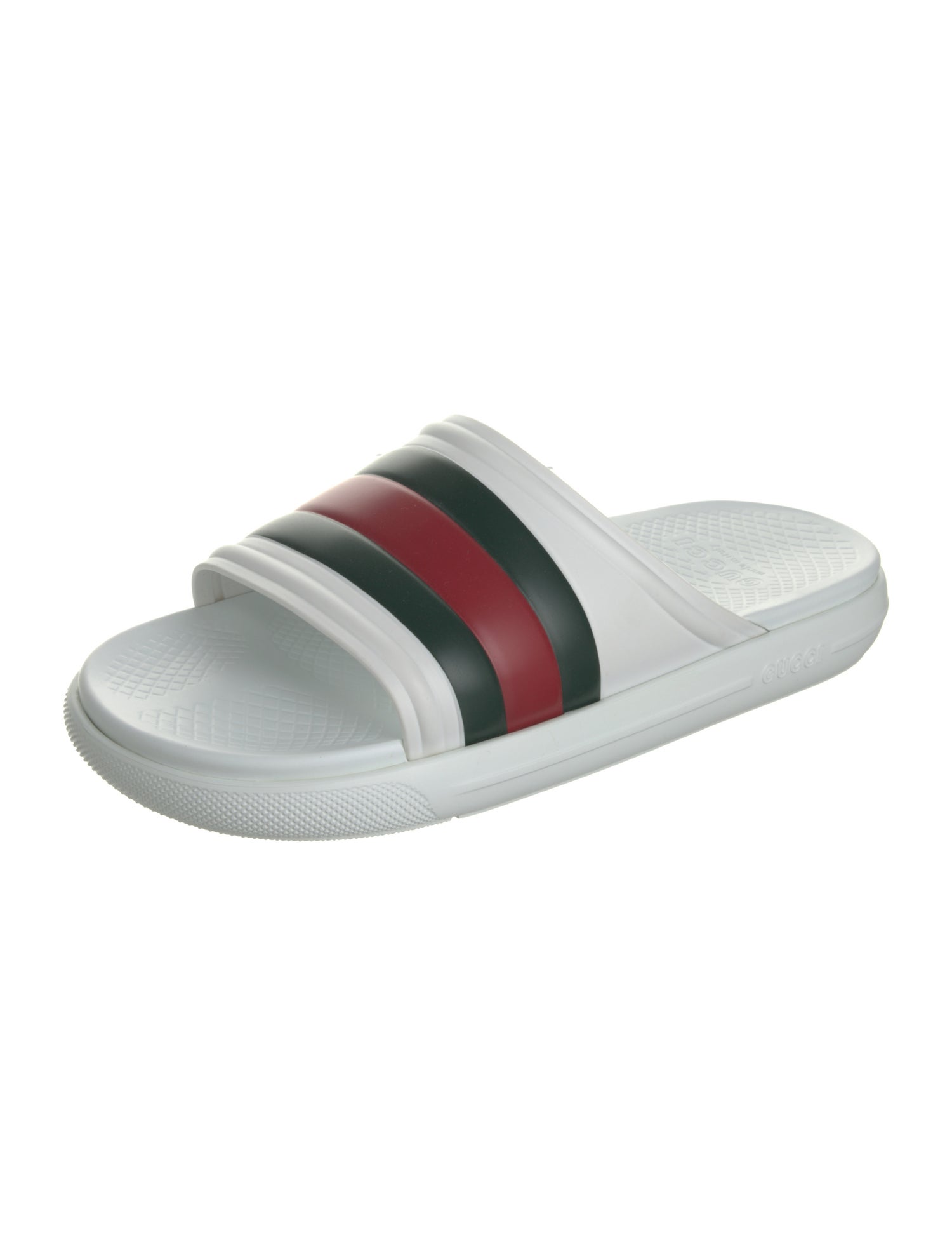 Gucci Web Accent Rubber Slides