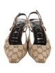 Gucci GG Canvas Canvas Slingback Pumps