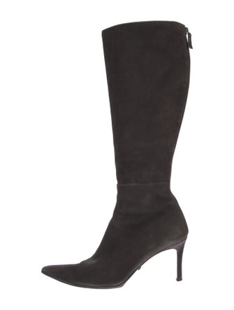 Gucci GG Canvas Suede Boots