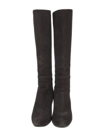 Gucci GG Canvas Suede Boots