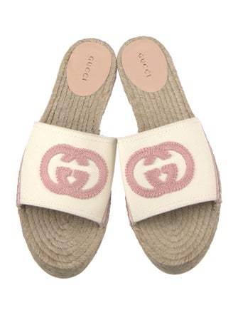 Gucci Interlocking G Logo Canvas Espadrilles