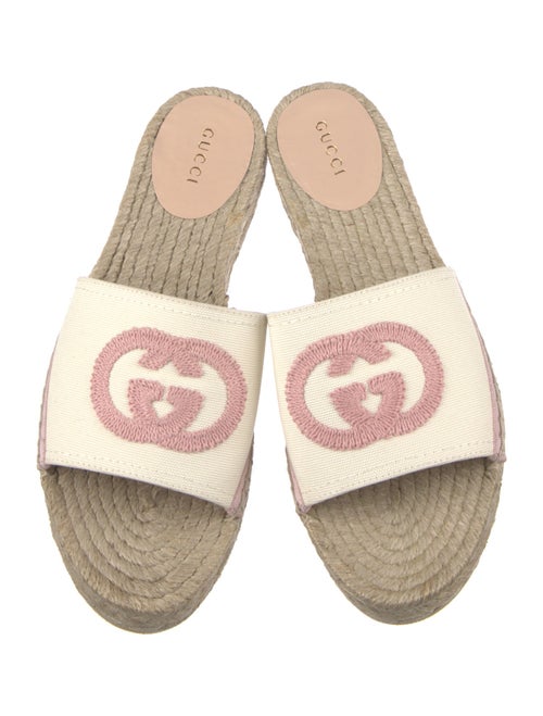 Gucci Interlocking G Logo Canvas Espadrilles