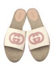 Gucci Interlocking G Logo Canvas Espadrilles