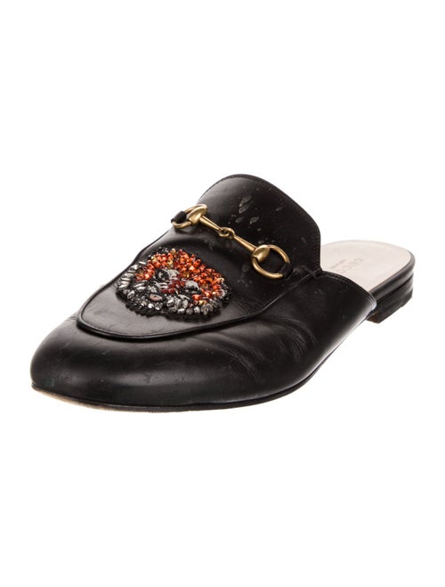 Gucci 1955 Horsebit Accent Leather Mules