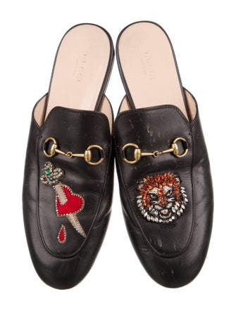 Gucci 1955 Horsebit Accent Leather Mules