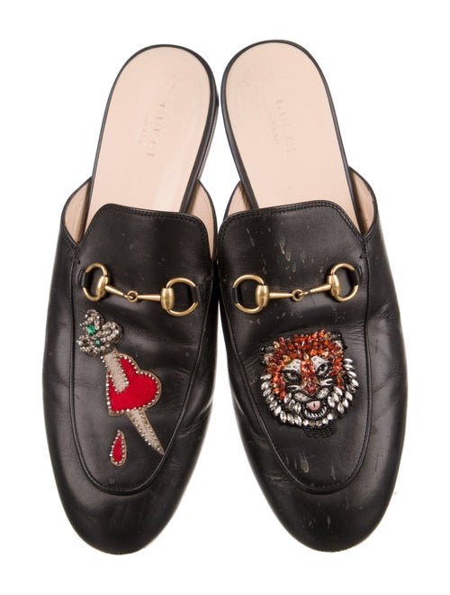 Gucci 1955 Horsebit Accent Leather Mules