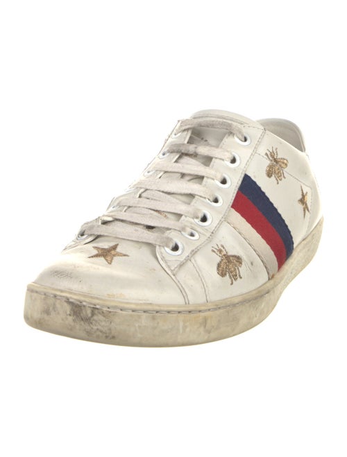 Gucci Sylvie Web Accent Leather Sneakers