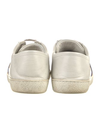 Gucci Sylvie Web Accent Leather Sneakers