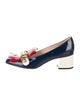 Gucci Double G Logo Patent Leather Pumps