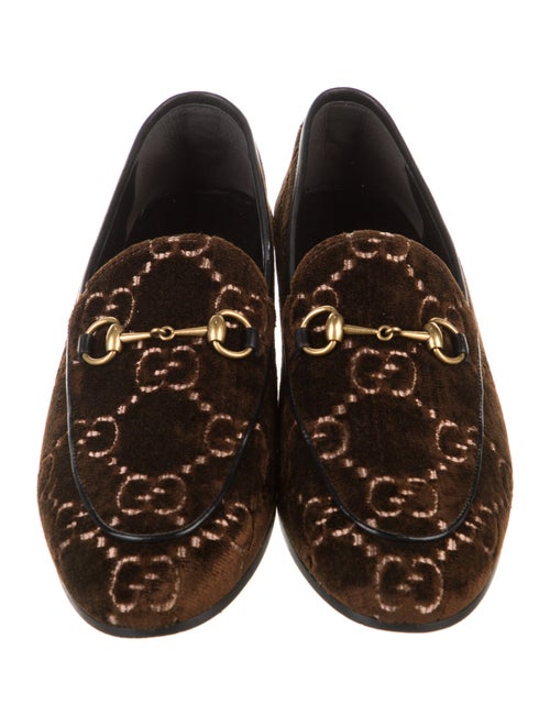Gucci GG Logo Velvet Loafers