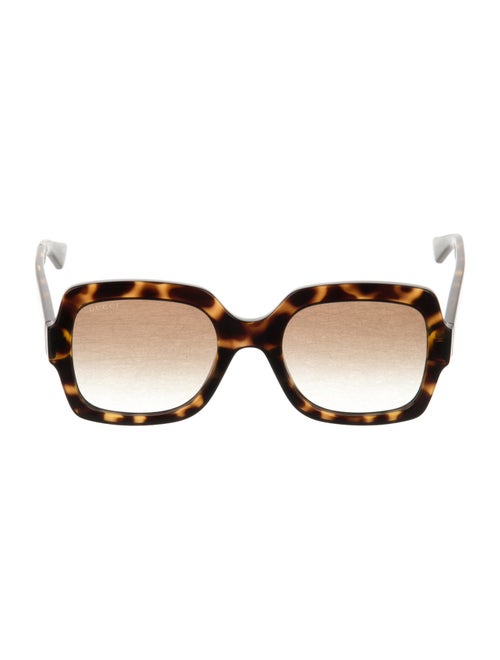 Gucci Web Accent Square Sunglasses