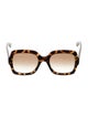Gucci Web Accent Square Sunglasses