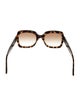 Gucci Web Accent Square Sunglasses