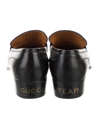 Gucci Running GG Logo Leather Dress Loafers