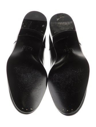 Gucci Running GG Logo Leather Dress Loafers