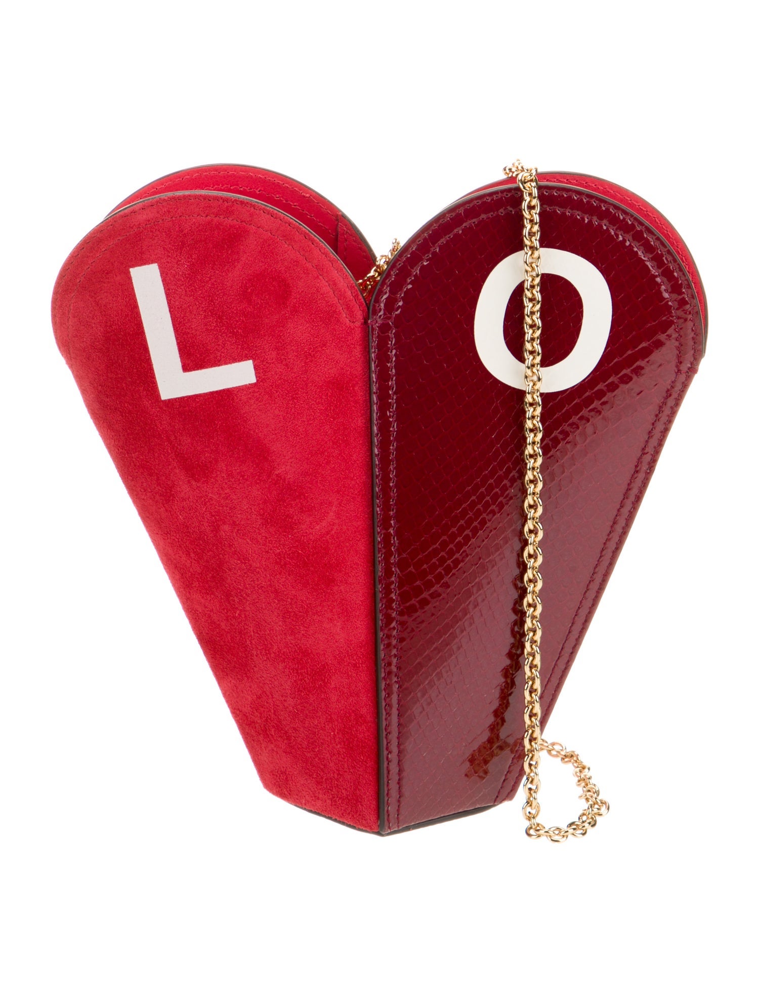 Gucci Python Valentines Day Small Heart Bag