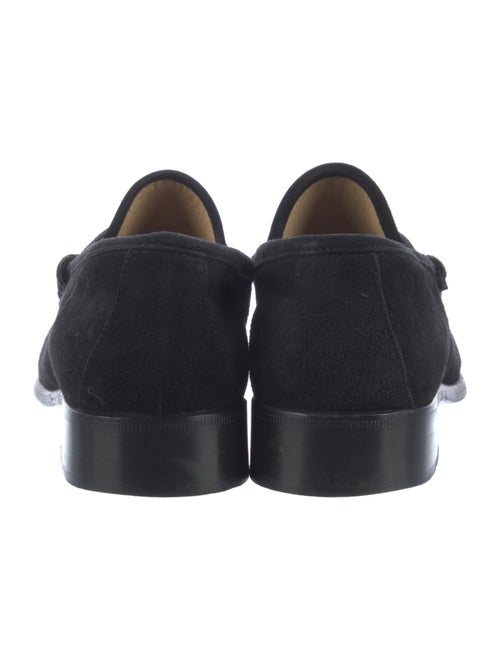 Gucci Horsebit Accent Suede Loafers