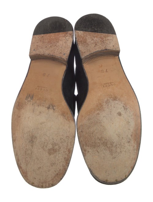 Gucci Horsebit Accent Suede Loafers