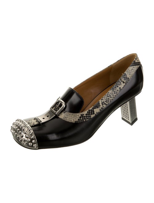 Gucci Leather Animal Print Pumps