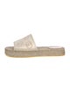 Gucci Canvas Whipstitch Trim Espadrilles