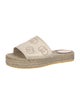 Gucci Canvas Whipstitch Trim Espadrilles